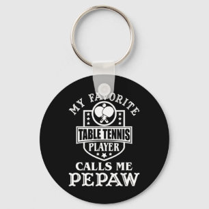 Porte-clés Mens My Favorite Table Tennis Player Calls me Pepa