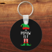 Porte-clés Mens Pepaw Elf Christmas Party Matching Family Gro (Recto)