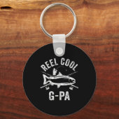 Porte-clés Mens Reel Cool G-pa Shirt Funny Fisherman Christma (Recto)