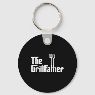 Porte-clés Mens The Grillfather Funny Bbq Grill Chef