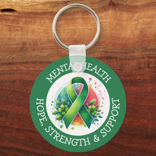 Porte-clés Mental Health Awareness - Support Strength Support (Verso)