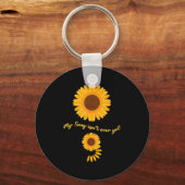 Porte-clés Mental Health Semicolon Sunflower Suicide Preventi (Recto)