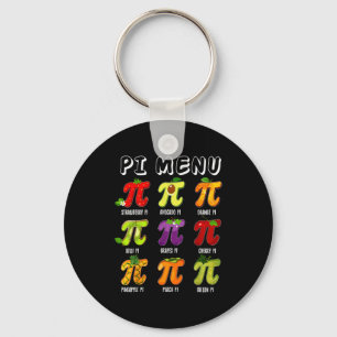 Porte-clés Menu Pi 3.14 Symbole Pi Drôle Prof de Fruit Enfant