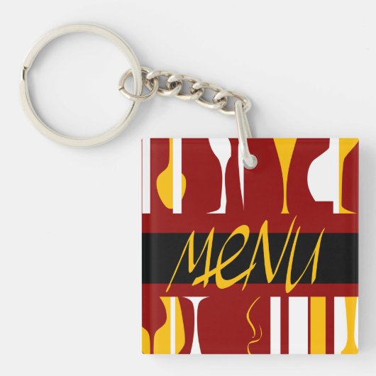Porte-clés Menu Rétro (Devant)