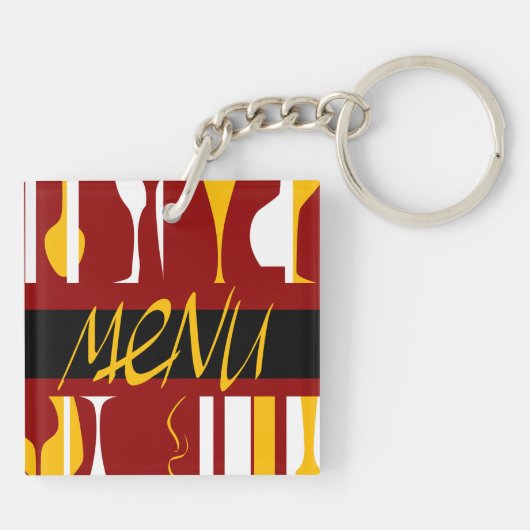 Porte-clés Menu Rétro (Dos)