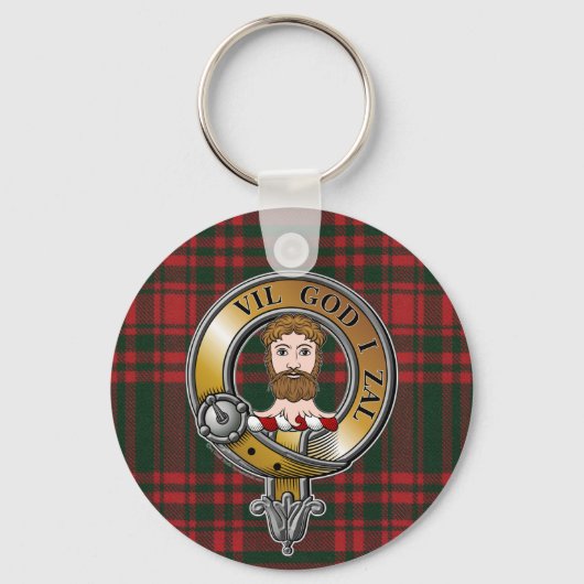 Porte-clés Menzies Tartan & Badge (Recto)
