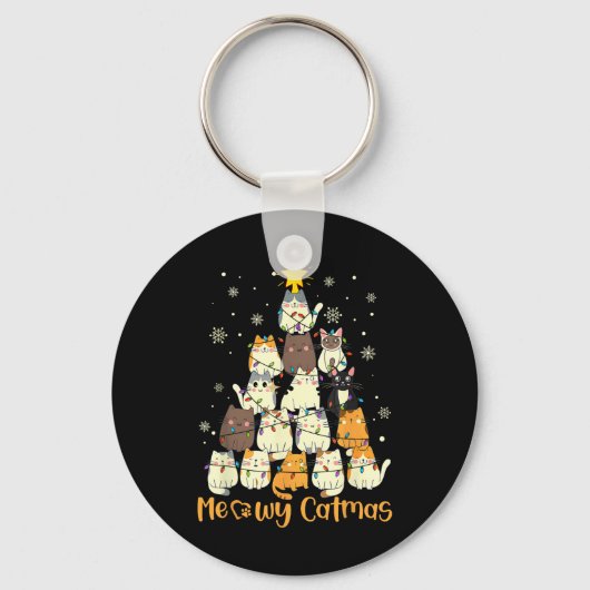 Porte-clés Meowa Catmas Chat Noël Arbre de Noël Filles Garçon (Recto)