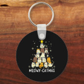 Porte-clés Meowy Catmas Cat Christmas Tree Xmas Girls Boys Fu (Recto)