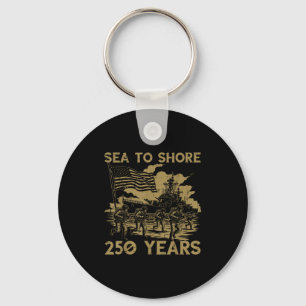 Porte-clés Mer à terre 250 ans 250e anniversaire usa hommes