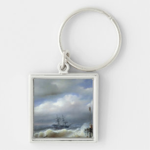 Porte-clés Mer agitée par temps orageux, 1846