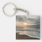 Porte-clés Mer du Nord, Danemark coucher de soleil pittoresqu (Devant)