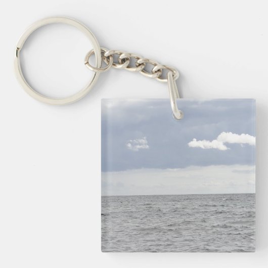 Porte-clés Mer et beaux nuages (Devant)