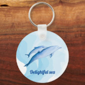 Porte-clés Mer Extraordinaire avec dauphins (Recto)