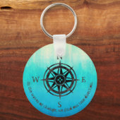 Porte-clés Mer Ombre turquoise (Recto)
