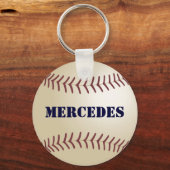 Porte-clés Mercedes Baseball Keychain par 369MyName (Recto)