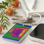 Porte-clés Mercedes Benz 300 SL Convertible Pop Art (Devant droit)