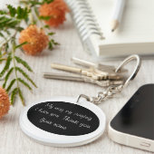 Porte-clés Merci- (Devant droit)