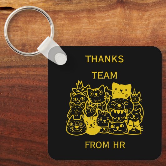 Porte-clés Merci à l'équipe d'entreprise (Recto)