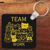 Porte-clés Merci à l'équipe d'entreprise (Verso)