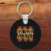 Porte-clés Merci agent immobilier Thanksgiving (Recto)