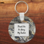 Porte-clés Merci Appréciation de l'enseignant Driftwood Natur (Recto)