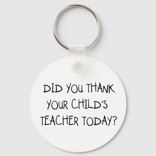 Porte-clés Merci au professeur de votre enfant (Recto)