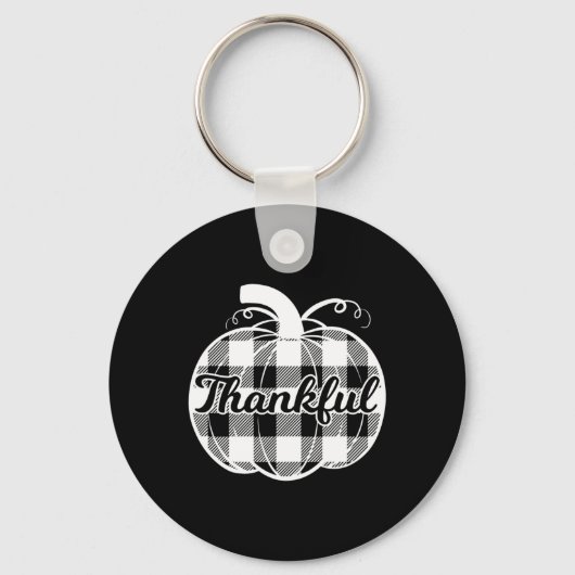 Porte-clés Merci Citrouille mignon Thanksgiving Automne Pla d (Recto)