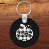 Porte-clés Merci Citrouille mignon Thanksgiving Automne Pla d (Recto)