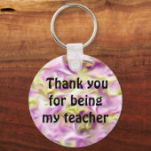 Porte-clés Merci Classe Pastel Appréciation de l'enseignant (Recto)