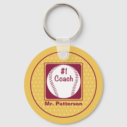 Porte-clés Merci Coach, Merci Numéro 1 (Recto)