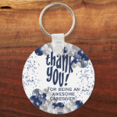 Porte-clés Merci d'appréciation des aidants naturels (Recto)