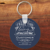 Porte-clés Merci d'appréciation du client (Recto)