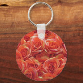 Porte-clés Merci d'appréciation Florale Rose orange (Verso)