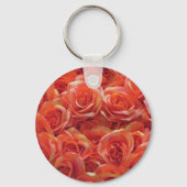Porte-clés Merci d'appréciation Florale Rose orange (Verso)