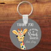 Porte-clés merci de m'aider à atteindre la girafe succès (Recto)
