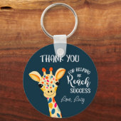 Porte-clés merci de m'avoir aidé à atteindre la clé succès de (Recto)