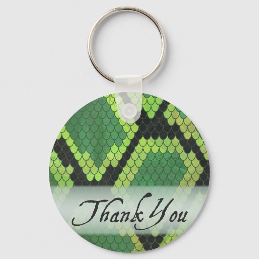 Porte-clés Merci de serpent animal sauvage (Recto)