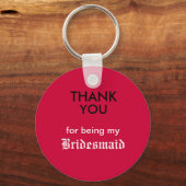 Porte-clés Merci d'être ma servante (Recto)