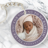 Porte-clés Merci D'Être Venu À Mon Baptême Photo Moderne