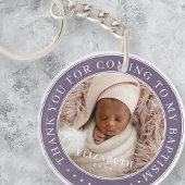 Porte-clés Merci D'Être Venu À Mon Baptême Photo Moderne