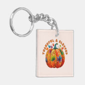 Porte-clés Merci et béni Citrouille d'automne (Devant gauche)