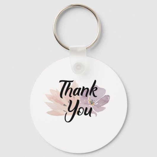 Porte-clés Merci Favor Floral (Recto)