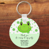 Porte-clés Merci Frog Confetti Parti Anniversaire de enfant F (Recto)