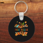 Porte-clés Merci gracieux béni PICU Infirmière Citrouille Aut (Recto)