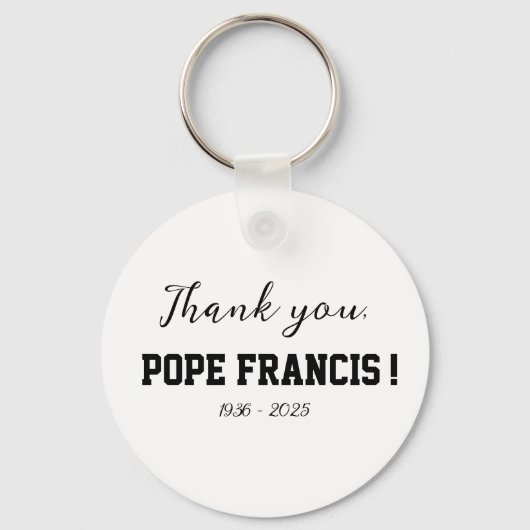 Porte-clés Merci, le pape François ! décédé Wind Chime (Recto)