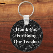 Porte-clés Merci Male Enseignant Appréciation de la classe (Recto)