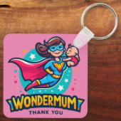 Porte-clés Merci Maman! T-Shirt (Verso)