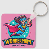 Porte-clés Merci Maman! T-Shirt (Dos)