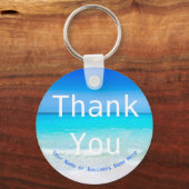 Porte-clés Merci Offre-cadeau de plage été (Recto)