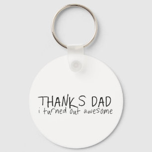 Porte-clés Merci papa... Fête des pères cadeau